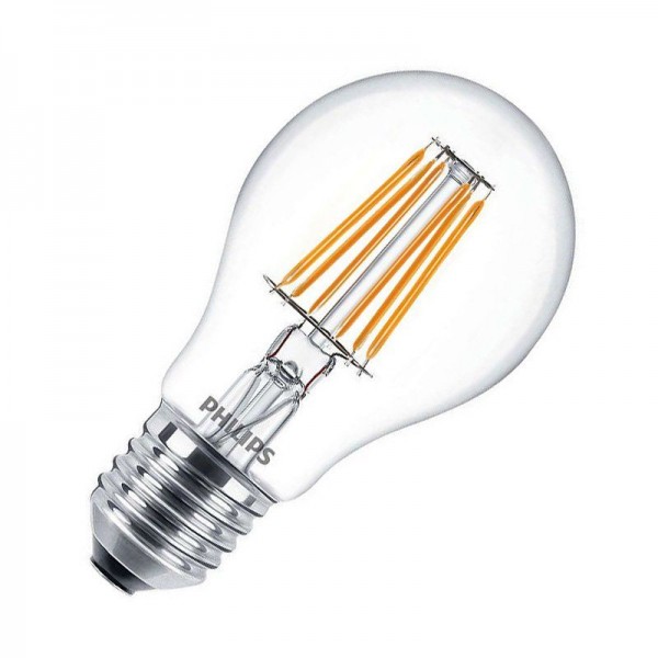 Philips LED Filament classic LEDbulb A60 7,5W/827 warmweiß 806lm E27 klar