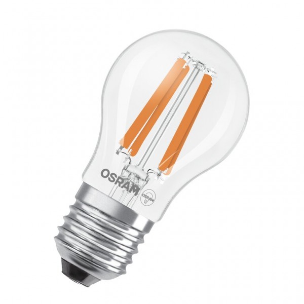 Osram / Ledvance Tropfen P LED Filament UltraEfficient 1.2-25W 827 warmweiß 255lm E27 klar 330° 220-240V