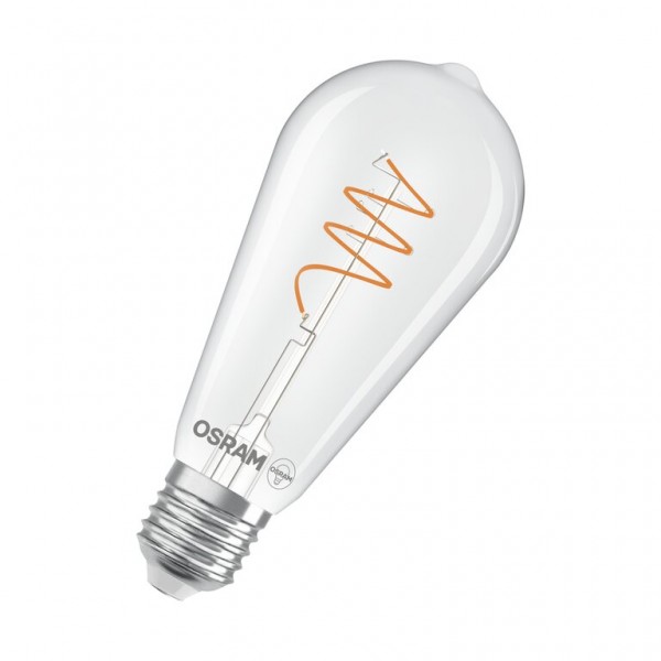 Osram / Ledvance Vintage 1906 Edison ST LED Filament Spiral 3.4-40W 827 warmweiß 470lm E27 klar 300° 220-240V
