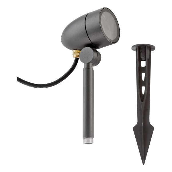 EVN Leuchte anthrazit schwenkbar rund 65x430mm 220-240V IP54 mit Erdspieß