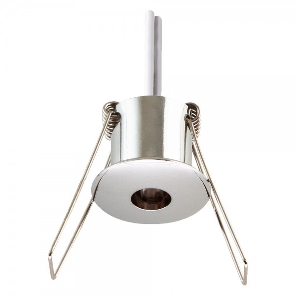 EVN Halogen Lichtpunkt Chrom gewölbt rund 30x28mm 12V IP20
