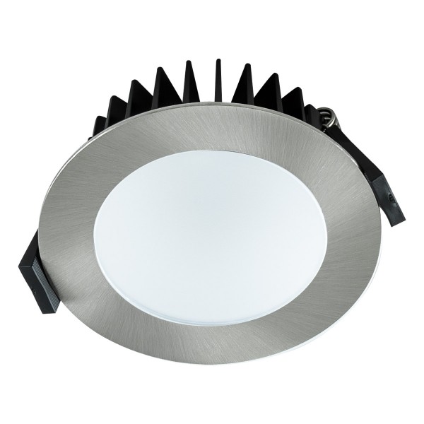 EVN runde LED Downlight 103x40mm 24V 15W 471 bis 850lm 3000K IP44 >80° Chrom