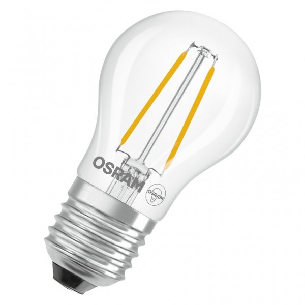 Osram / Ledvance Star Tropfen P LED Filament 1-15W 827 warmweiß 136lm E27 klar 300° 220-240V