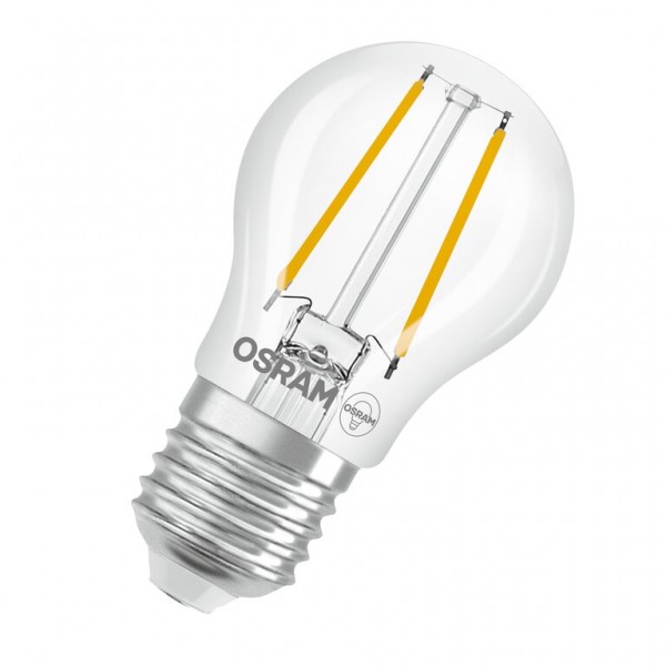 Osram / Ledvance Superstar Tropfen P LED Filament 1.8-25W 827 warmweiß 250lm dimmbar E27 klar 320° 220-240V