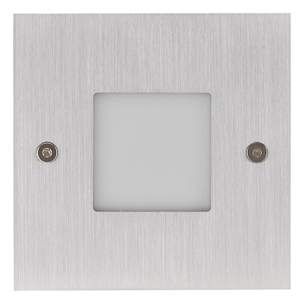 EVN viereckige LED Leuchte 80x80x32mm 1W 60lm 3000K IP20 >80° Aluminium