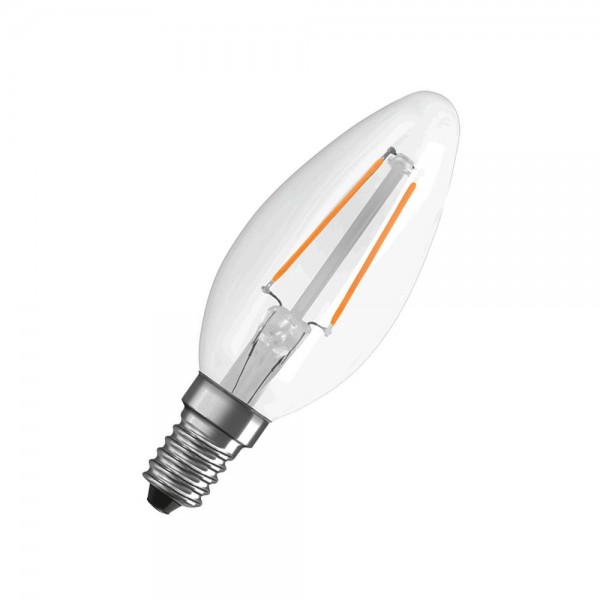 Osram Bellalux Classic B35 LED Filament 2.5W/827 warmweiß 250lm klar E14