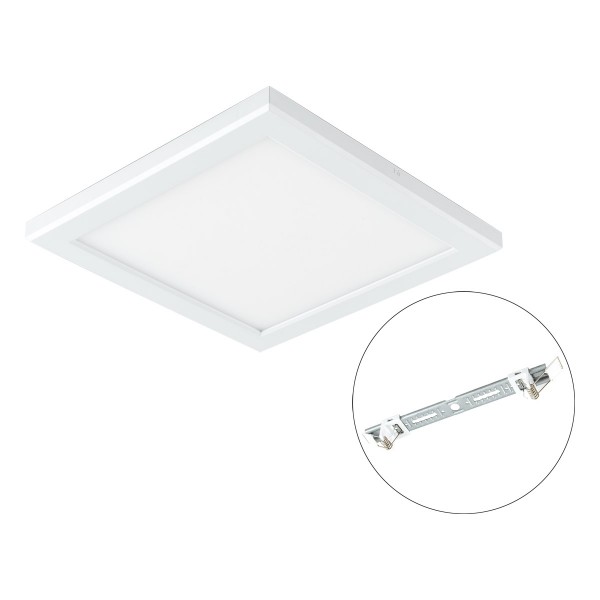 EVN viereckige LED Panel 218x218x30mm 200-240V 18W 1631lm 3000 bis 6000K IP20 >80° weiß