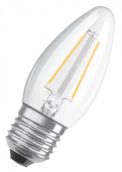 Osram Superstar Classic B35 LED Filament 5-40W/827 warmweiß 470lm dimmbar E27 klar 300°