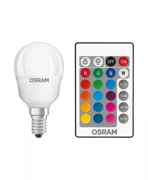 Osram Retrofit P45 LED 4.5W/827 warmweiß 250lm matt remote control dimmbar E14