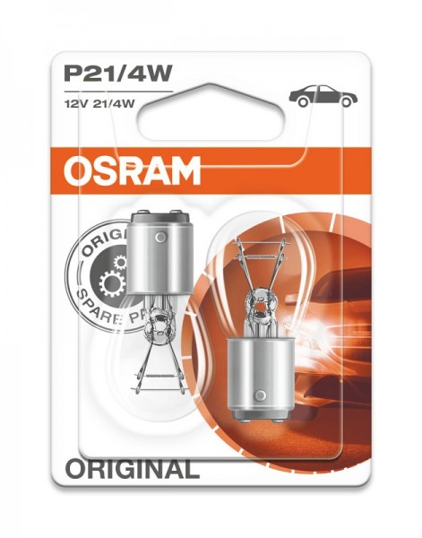 Osram Autolampe 7225 Original 2er Pack 4W 440 / 15lm BAZ15d