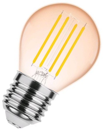 Modee Tropfen G45 LED Filament 4-28W/818 extra warmweiß 300lm dimmbar E27 Bernstein 320°