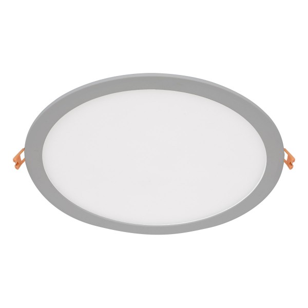 EVN LED Panel Silber rund 300x22mm 27W 3000K 2160lm >80° IP20
