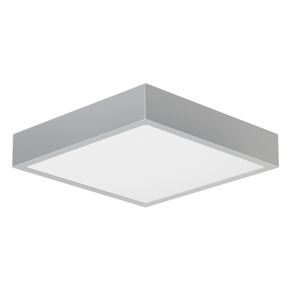 EVN viereckige LED Panel 225x225x42mm 220-240V 24W 2100lm 4000K IP20 >80° Edelstahl Optik