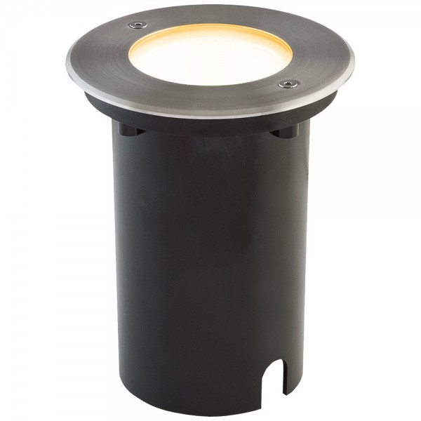 EVN Power-LED Bodeneinbauleuchte Edelstahl Optik rund 125x157mm 11W 3000K 740lm 41-80° 100-240V IP67