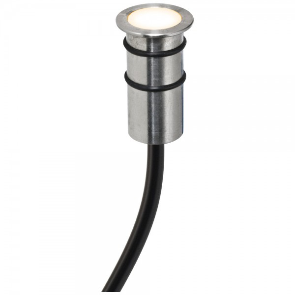 EVN LED Lichtpunkt Edelstahl Optik rund 18x29mm 0,2W 3000K >80° 12V IP68