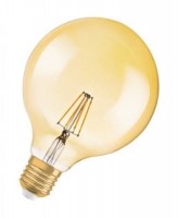 Osram Vintage 1906 LED DIM Classic Globe125 Filament Gold 6,5-51W/824 E27 650lm ultra warmweiß dimmbar Osram Vintage 1906 LED DIM Classic Globe125 Filament Gold 6,5-51W/824 E27 650lm ultra warmweiß dimmbar