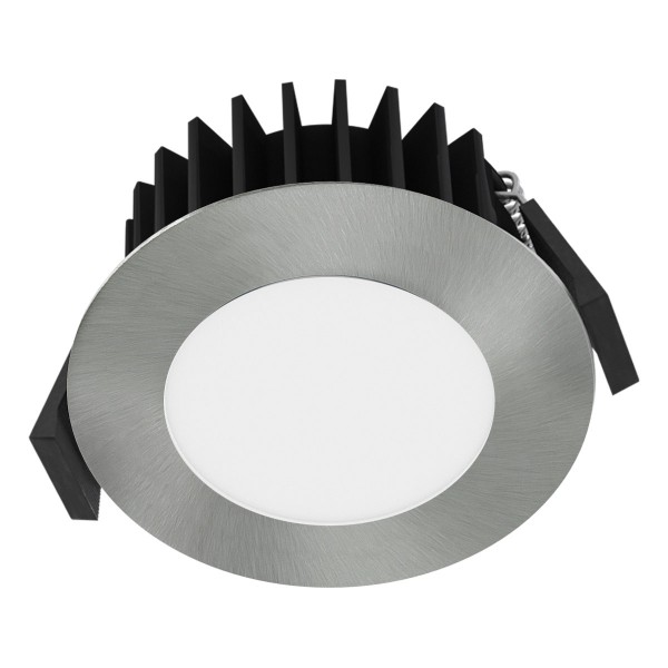 EVN LED Downlight Chrom rund 85x43mm 13W 3000K 456 bis 717lm >80° 24V IP54