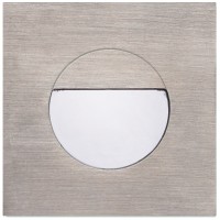 EVN Power-LED Leuchte Edelstahl Optik viereckig 80x80x40mm 1W 6000K 24lm >80° IP44  EVN Power-LED Leuchte Edelstahl Optik viereckig 80x80x40mm 1W 6000K 24lm >80° IP44