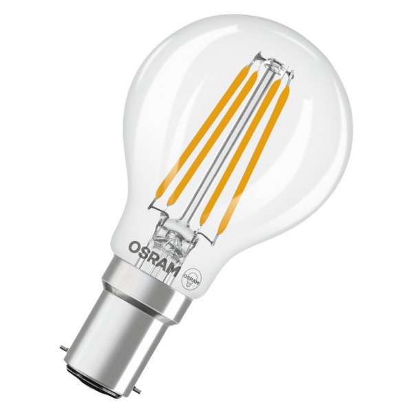 Osram / Ledvance Star Tropfen P LED Filament 3.4-40W 827 warmweiß 470lm B15d klar 300° 220-240V