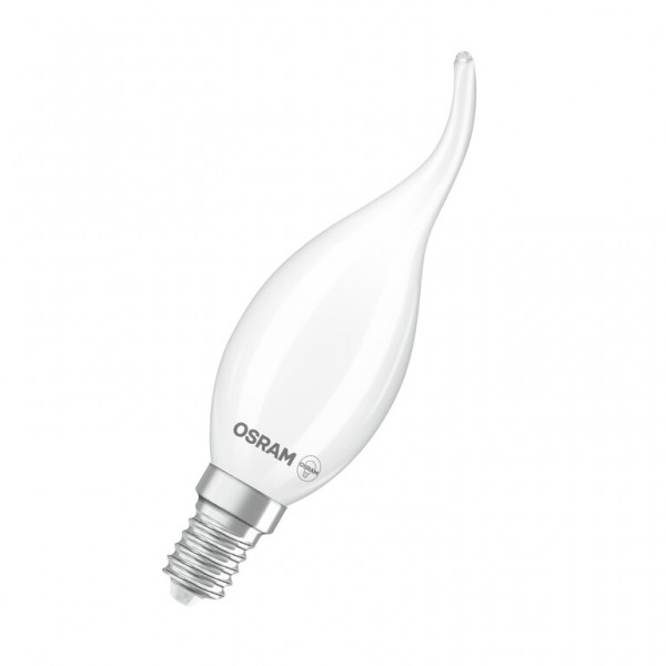 Osram / Ledvance Superstar Kerze BA LED Filament 3.4-40W 827 warmweiß 470lm dimmbar E14 matt Windstoß 320° 220-240V