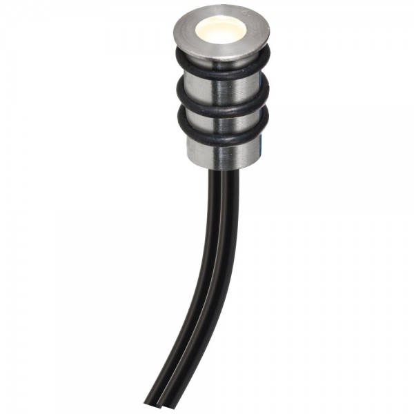 EVN LED Lichtpunkt Edelstahl Optik rund 10x15mm 0,1W 3000K >80° 12V IP68