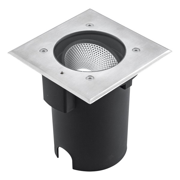 EVN LED Bodeneinbauleuchte Edelstahl Optik justierbar viereckig 180x180x152mm 15W 3000K 1012lm 21-40° 110-240V IP67