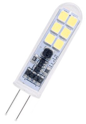 Modee Glass Stick SMD LED 2-20W/827 warmweiß 190lm AC DC G4 klar 360°