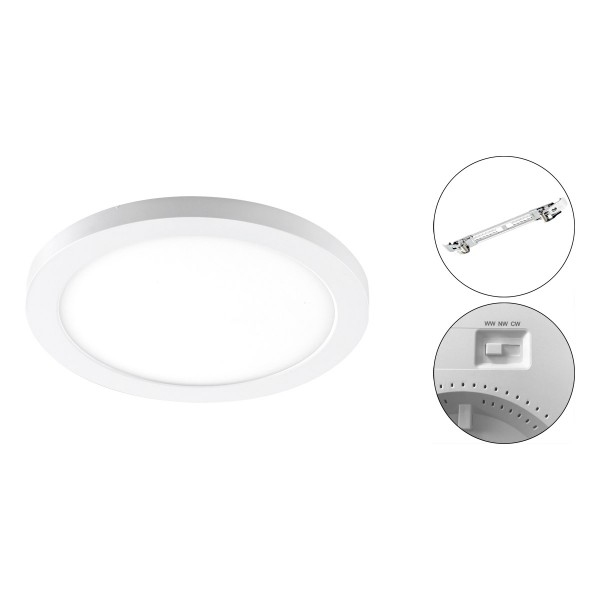 EVN LED Panel weiß rund 165x30mm 12W 3000 bis 6000K 960lm >80° 200-240V IP20