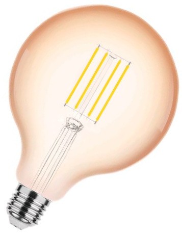 Modee Filament Globe Bernstein G125 320° 4-28W/818 extra warmweiß 300lm E27 220-240V dimmbar