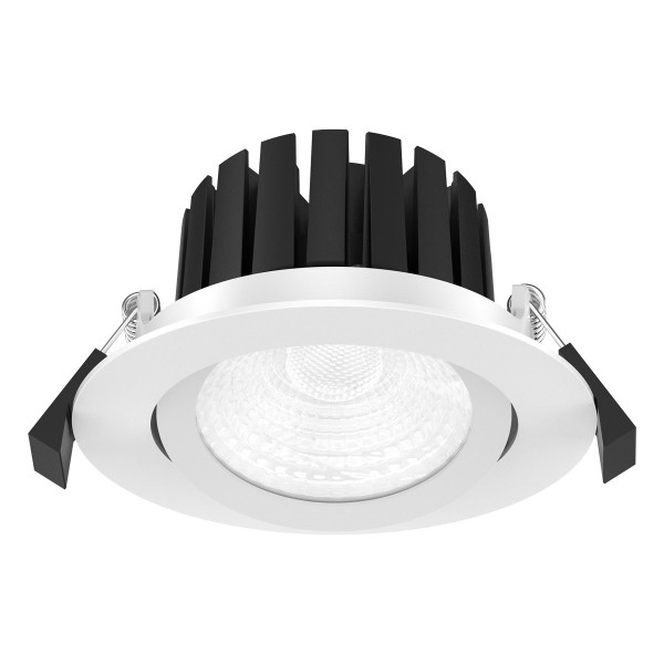 EVN schwenkbar runde LED Downlight 110x52mm 200-240V 13W 1495lm 4000K IP65 21-40° weiß
