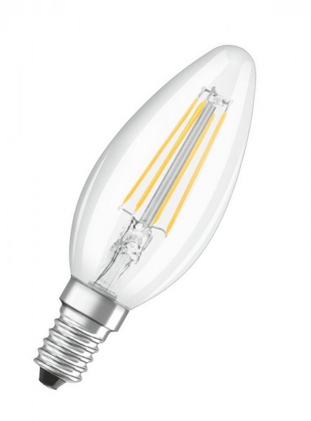 Osram Star Classic B LED Filament 4W/865 tageslichtweiß 470lm klar E14