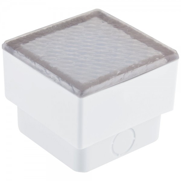 EVN LED Bodeneinbauleuchte Pfasterstein Optik viereckig 80x80x40mm 0,8W 3000K 45lm 230V IP67