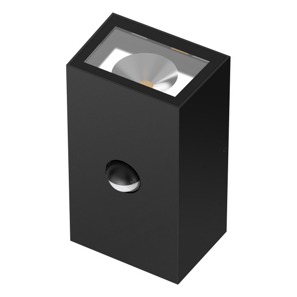 EVN LED 2-flammige Leuchte Sensor anthrazit rechteckig 165x95x80mm 10W 3000K 450lm >80° 220-240V IP65