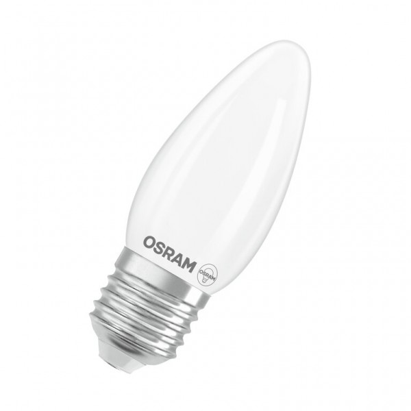 Osram / Ledvance Superstar Kerze B LED Filament 3.4-40W 827 warmweiß 470lm dimmbar E27 matt 320° 220-240V