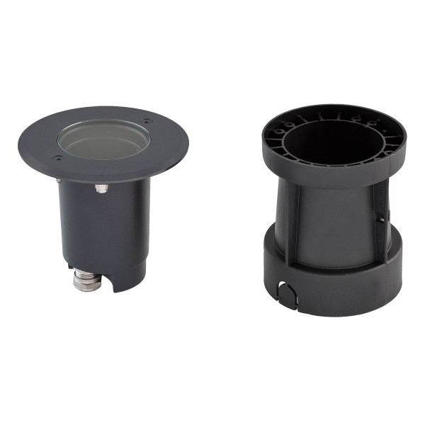 EVN Bodeneinbauleuchte anthrazit schwenkbar rund 120x110mm 230V IP67
