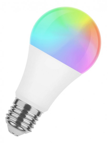 Modee Alu-Plastik Classic A SMD LED remote Control 9.4-60W RGBW einstellbar 806lm dimmbar E27 matt 200° 1er Blister 220-240V