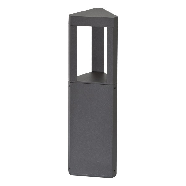 EVN LED Wegeleuchte anthrazit dreieckig 104x104x350mm 7W 3000K 345lm 41-80° 100-240V IP54
