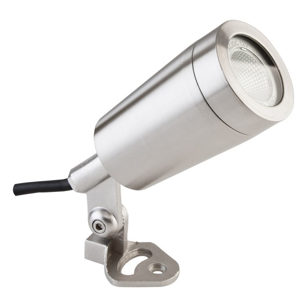 EVN schwenkbar runde Power-LED Spot 56mm 12V 6W 426lm 5000K IP68 21-40° Edelstahl Optik