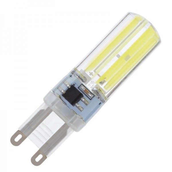 Modee LED COB Silikon Stiftsockellampe 5W/840 neutralweiß 400lm G9 klar