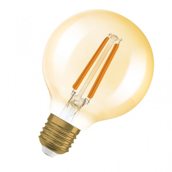 Osram / Ledvance Vintage 1906 Globe G80 LED Filament 7.2-60W 824 extra warmweiß 806lm dimmbar E27 klar 300° 220-240V