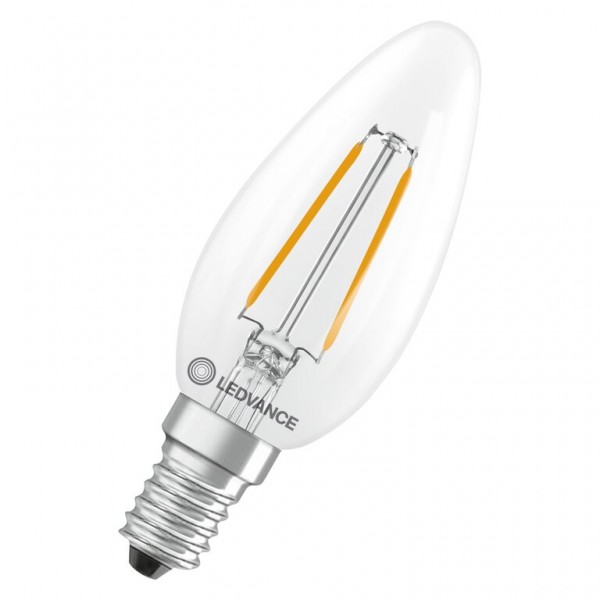 Osram / Ledvance Kerze B LED Filament Performance 1.8-25W 827 warmweiß 250lm E14 klar 300° 220-240V
