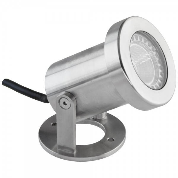 EVN Spot Edelstahl Optik schwenkbar rund 74mm 230V IP67
