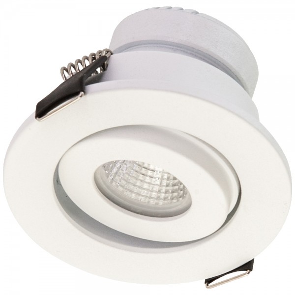 EVN Leuchte weiß schwenkbar rund 64x50mm 3W 3000K 230lm 21-40° IP44