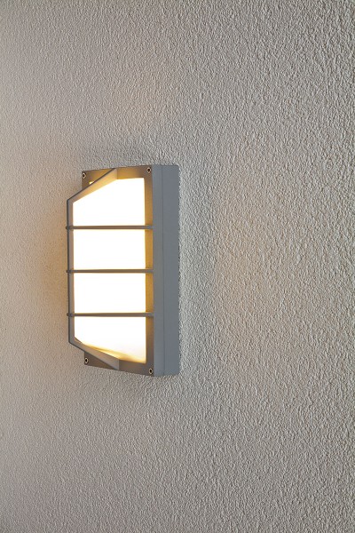 EVN LED Leuchte grau rechteckig 282x160x125mm 9W 3000K 675lm >80° 220-240V IP54