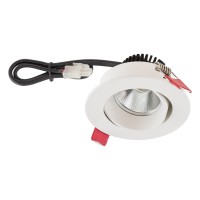 EVN Power-LED Leuchte weiß schwenkbar rund 85x58mm 6W 2000-3000K 60 bis 600lm 21-40° 220-240V IP20 EVN Power-LED Leuchte weiß schwenkbar rund 85x58mm 6W 2000-3000K 60 bis 600lm 21-40° 220-240V IP20