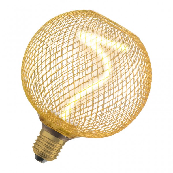 Osram / Ledvance Decor Globe G125 LED Filament Spiral 3.5-14W 818 extra warmweiß 170lm dimmbar E27 gold 320° 220-240V