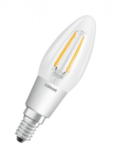 Osram Superstar Classic B35 LED Filament 4.5W/827 extra warmweiß|tunable warmweiß 470lm klar dimmb