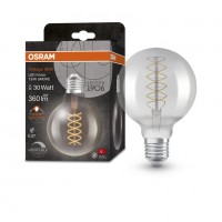 Vorschau: Osram / Ledvance Vintage 1906 Globe G95 LED Filament 7.8-30W 818 extra warmweiß 360lm dimmbar E27 rauchig 320° 220-240V Vorschau: Osram / Ledvance Vintage 1906 Globe G95 LED Filament 7.8-30W 818 extra warmweiß 360lm dimmbar E27 rauchig 320° 220-240V
