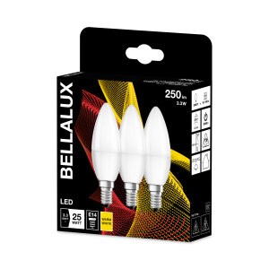 Osram Bellalux Classic B LED 3er Pack 3.3W 2700K warmweiß 250lm matt E14