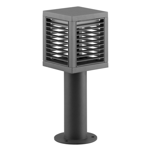 EVN viereckige LED Wegeleuchte 130x130x360mm 100-240V 10W 528lm 3000K IP65 anthrazit